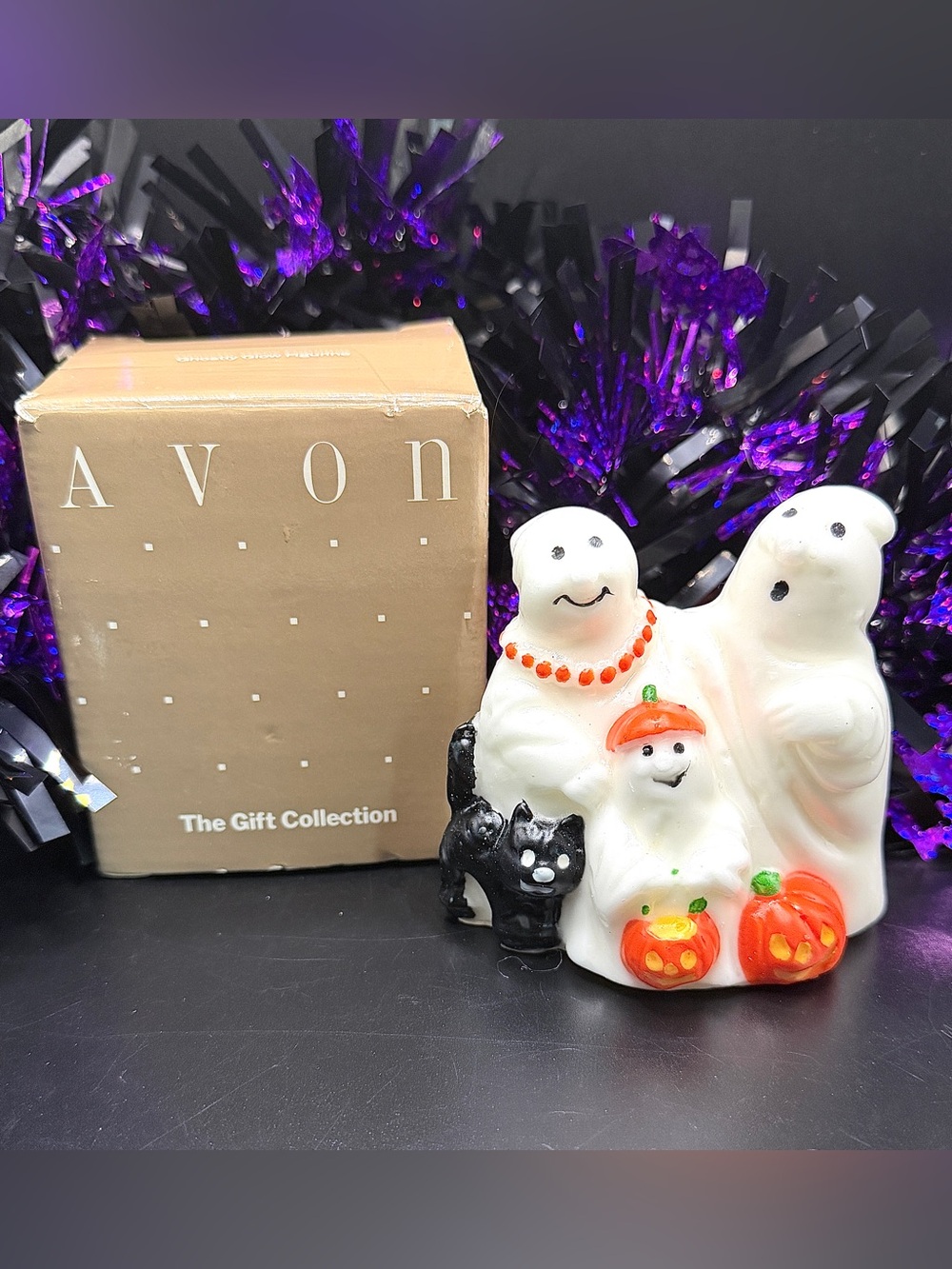 Vintage Unopened Halloween Lights & Avon Ghostly Glow Figurine - Picture 11 of 14